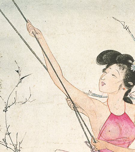 金口河-胡也佛的仕女画和最知名的金瓶梅秘戏图